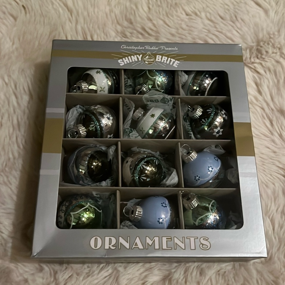 Christopher Radko Shiny Brite 2024 christmas glass ornament